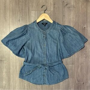 Express Denim Blouse XXS